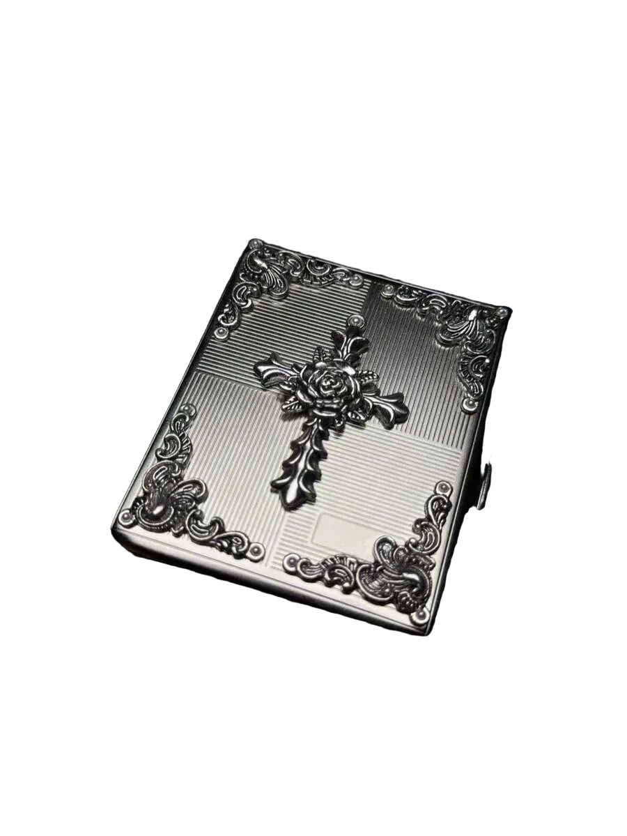 Chrome Rose Cigarette Case