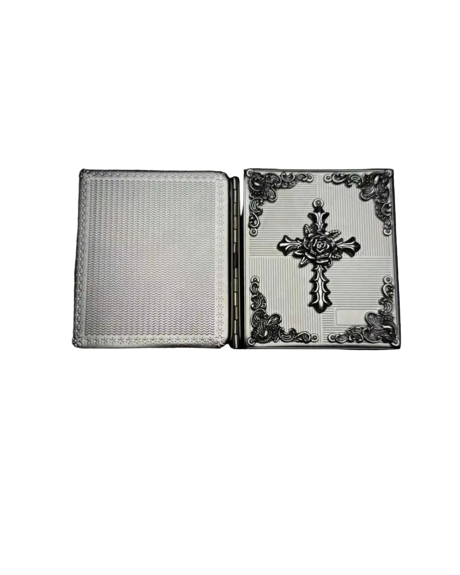 Chrome Rose Cigarette Case
