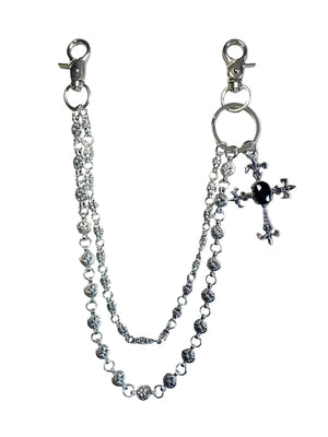Chrome Cross Jeans Chain