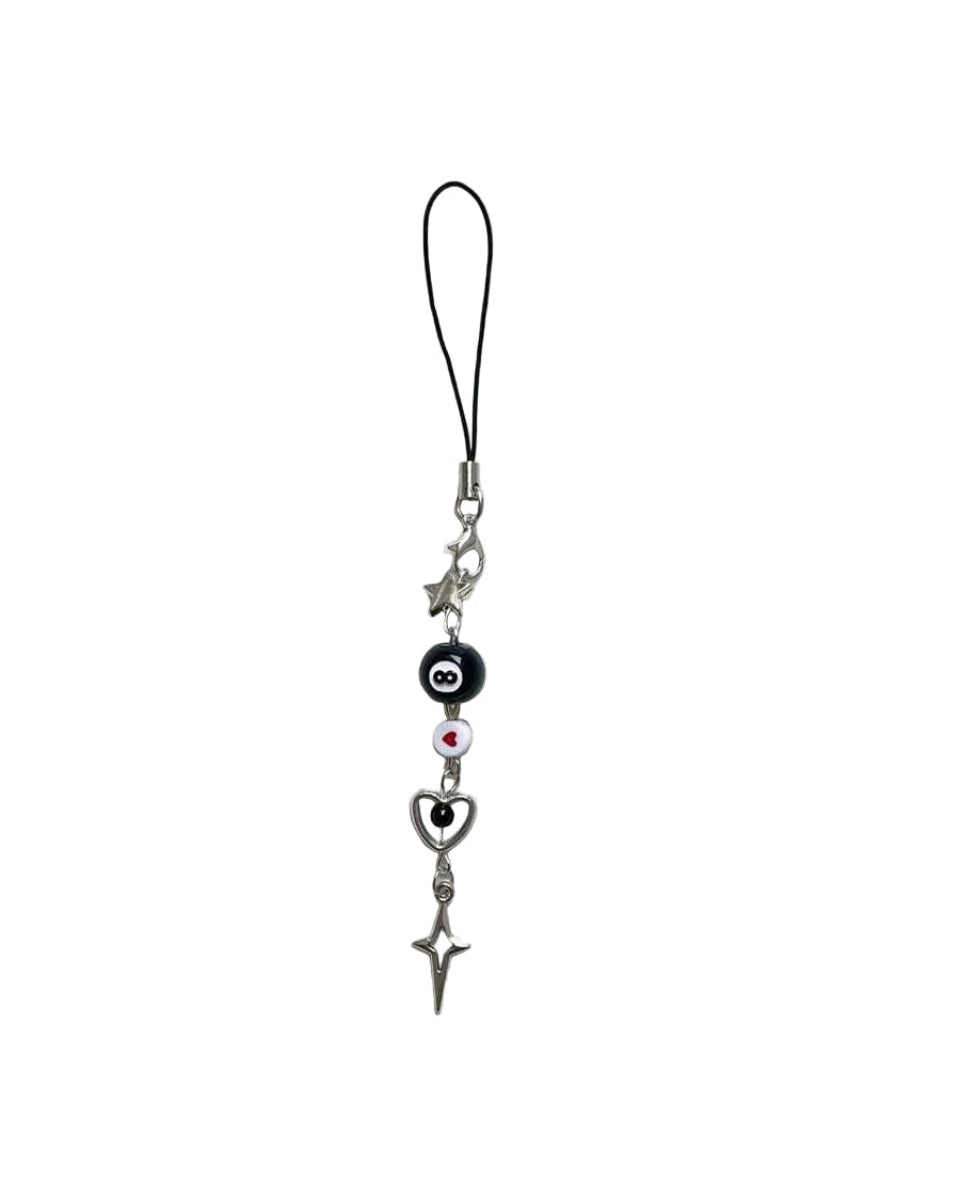 8 Ball Phone Charm
