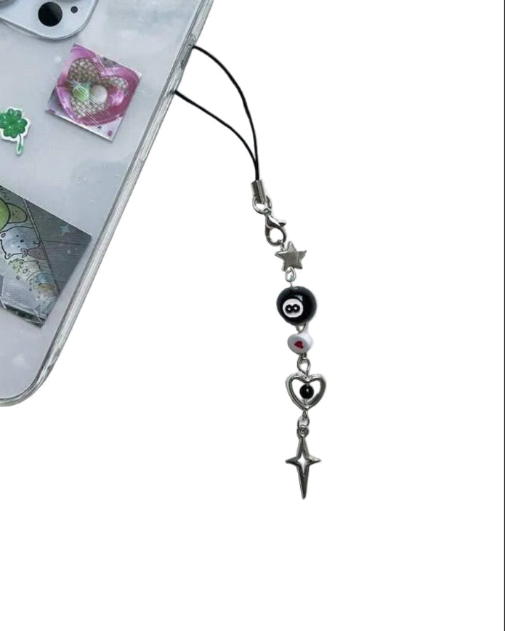 8 Ball Phone Charm