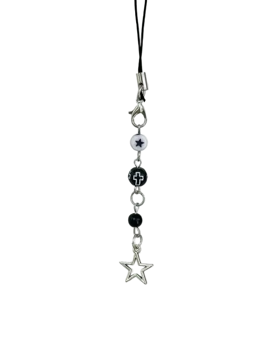 Gothic Monochromatic Phone Charm