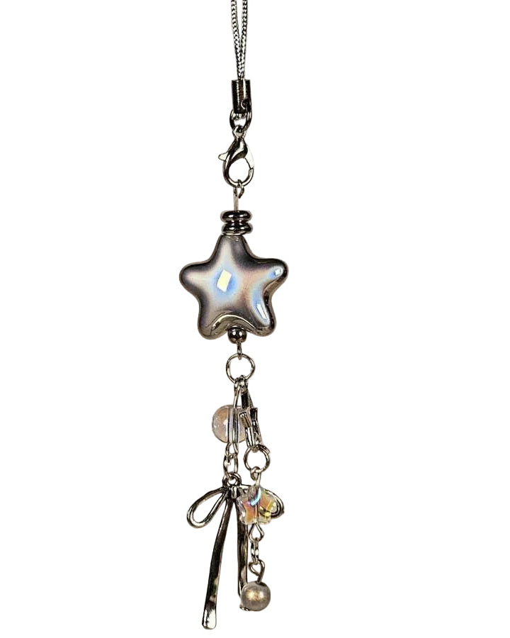 Silver Starbow Phone Charm