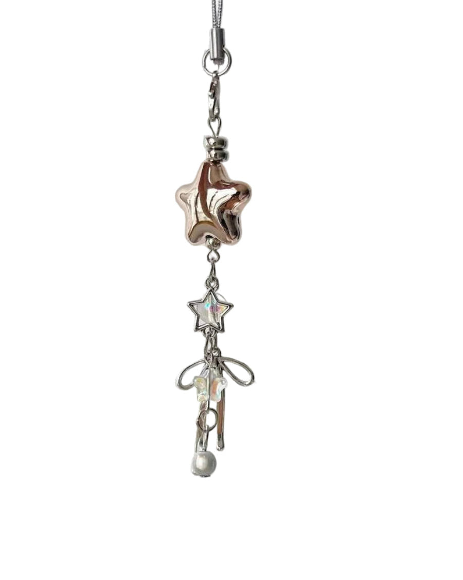 Silver Starbow Phone Charm