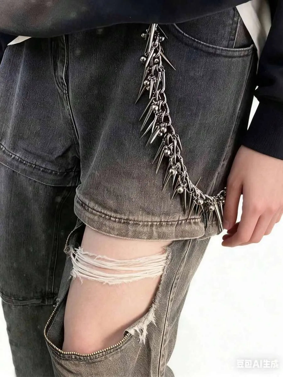 Riot Spine Jeans Chain