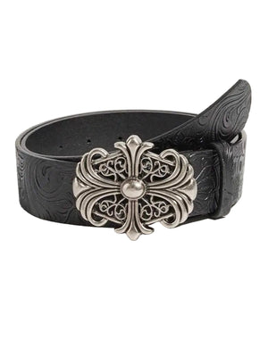 Chrome Cross Embossed Belt