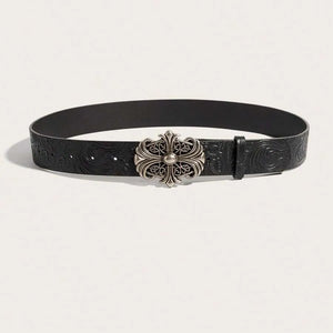 Chrome Cross Embossed Belt
