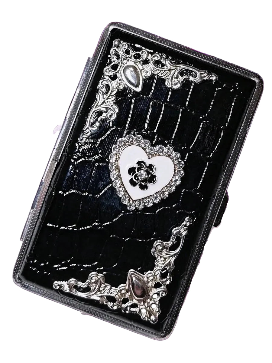Ornate Heart Cigarette Case